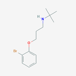 molecular formula C13H20BrNO B4964329 3-(2-bromophenoxy)-N-(tert-butyl)-1-propanamine 