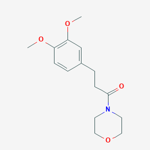 molecular formula C15H21NO4 B4964356 4-[3-(3,4-dimethoxyphenyl)propanoyl]morpholine 