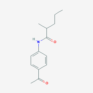 N-(4-acetylphenyl)-2-methylpentanamide