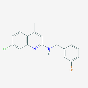 molecular formula C17H14BrClN2 B4964430 N-(3-bromobenzyl)-7-chloro-4-methyl-2-quinolinamine 
