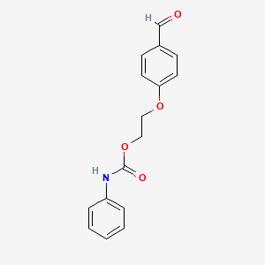 molecular formula C16H15NO4 B4964441 2-(4-formylphenoxy)ethyl phenylcarbamate 