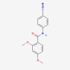 molecular formula C16H14N2O3 B4964466 N-(4-cyanophenyl)-2,4-dimethoxybenzamide 