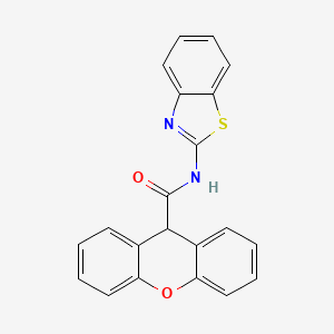 molecular formula C21H14N2O2S B4964485 N-1,3-benzothiazol-2-yl-9H-xanthene-9-carboxamide 