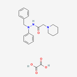 molecular formula C22H27N3O5 B4964497 N'-benzyl-N'-phenyl-2-(1-piperidinyl)acetohydrazide oxalate 