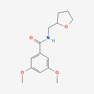 molecular formula C14H19NO4 B4964515 3,5-dimethoxy-N-(tetrahydro-2-furanylmethyl)benzamide 