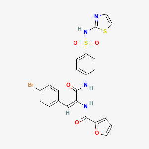 N-{2-(4-bromophenyl)-1-[({4-[(1,3-thiazol-2-ylamino)sulfonyl]phenyl}amino)carbonyl]vinyl}-2-furamide