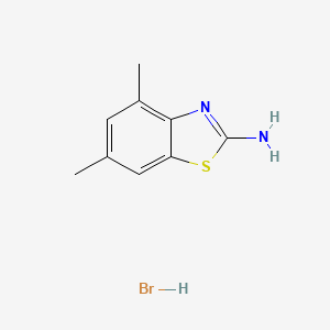 molecular formula C9H11BrN2S B4964612 4,6-dimethyl-1,3-benzothiazol-2-amine hydrobromide 