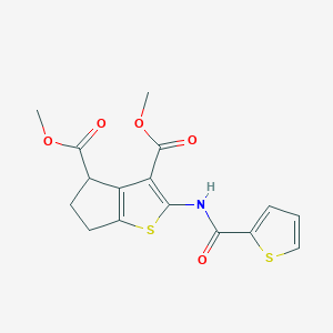 dimethyl 2-[(2-thienylcarbonyl)amino]-5,6-dihydro-4H-cyclopenta[b]thiophene-3,4-dicarboxylate