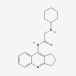 molecular formula C20H25N3O B4964665 N~2~-cyclohexyl-N~1~-(2,3-dihydro-1H-cyclopenta[b]quinolin-9-yl)glycinamide 
