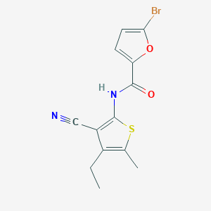 molecular formula C13H11BrN2O2S B4964704 5-bromo-N-(3-cyano-4-ethyl-5-methyl-2-thienyl)-2-furamide 