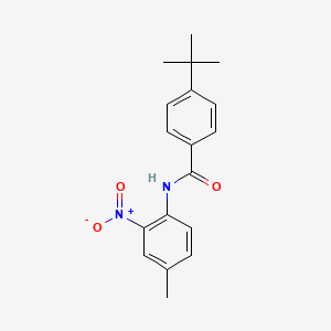 molecular formula C18H20N2O3 B4964735 4-tert-butyl-N-(4-methyl-2-nitrophenyl)benzamide CAS No. 5533-31-3