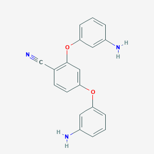 molecular formula C19H15N3O2 B4964739 2,4-bis(3-aminophenoxy)benzonitrile 