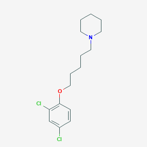 molecular formula C16H23Cl2NO B4964768 1-[5-(2,4-dichlorophenoxy)pentyl]piperidine 