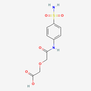 molecular formula C10H12N2O6S B4964790 (2-{[4-(aminosulfonyl)phenyl]amino}-2-oxoethoxy)acetic acid 