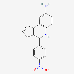 molecular formula C18H17N3O2 B4964820 4-(4-nitrophenyl)-3a,4,5,9b-tetrahydro-3H-cyclopenta[c]quinolin-8-amine 