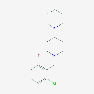 molecular formula C17H24ClFN2 B4964838 1'-(2-chloro-6-fluorobenzyl)-1,4'-bipiperidine 