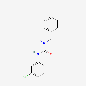 molecular formula C16H17ClN2O B4964857 N'-(3-chlorophenyl)-N-methyl-N-(4-methylbenzyl)urea 