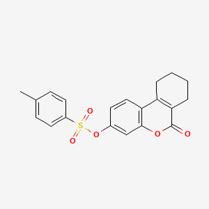 molecular formula C20H18O5S B4964919 6-oxo-7,8,9,10-tetrahydro-6H-benzo[c]chromen-3-yl 4-methylbenzenesulfonate 