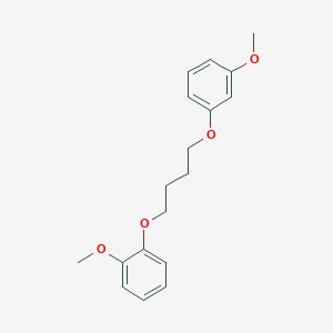 molecular formula C18H22O4 B4964949 1-methoxy-2-[4-(3-methoxyphenoxy)butoxy]benzene 