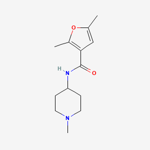 molecular formula C13H20N2O2 B4964962 2,5-dimethyl-N-(1-methyl-4-piperidinyl)-3-furamide 