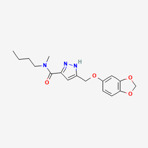 5-(1,3-benzodioxol-5-yloxymethyl)-N-butyl-N-methyl-1H-pyrazole-3-carboxamide