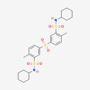 3,3'-sulfonylbis(N-cyclohexyl-6-methylbenzenesulfonamide)