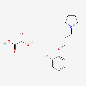 molecular formula C15H20BrNO5 B4965050 1-[3-(2-bromophenoxy)propyl]pyrrolidine oxalate 