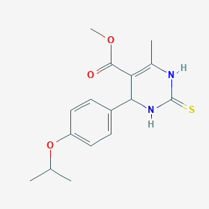 molecular formula C16H20N2O3S B4965066 methyl 4-(4-isopropoxyphenyl)-6-methyl-2-thioxo-1,2,3,4-tetrahydro-5-pyrimidinecarboxylate 