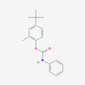 molecular formula C18H21NO2 B4965105 4-tert-butyl-2-methylphenyl phenylcarbamate 