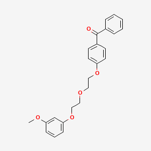 molecular formula C24H24O5 B4965128 (4-{2-[2-(3-methoxyphenoxy)ethoxy]ethoxy}phenyl)(phenyl)methanone 