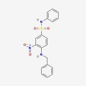 molecular formula C19H17N3O4S B4965145 4-(benzylamino)-3-nitro-N-phenylbenzenesulfonamide 