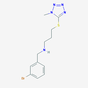 molecular formula C12H16BrN5S B496518 N-(3-bromobenzyl)-N-{3-[(1-methyl-1H-tetrazol-5-yl)thio]propyl}amine 