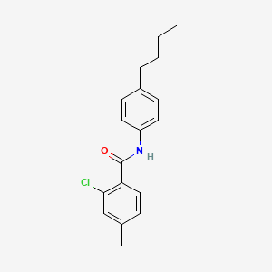 molecular formula C18H20ClNO B4965195 N-(4-butylphenyl)-2-chloro-4-methylbenzamide 