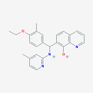 7-{(4-ethoxy-3-methylphenyl)[(4-methyl-2-pyridinyl)amino]methyl}-8-quinolinol