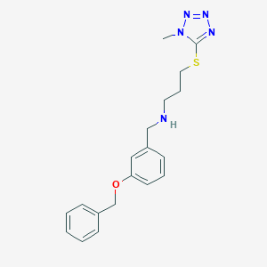 molecular formula C19H23N5OS B496524 N-[3-(benzyloxy)benzyl]-3-[(1-methyl-1H-tetrazol-5-yl)sulfanyl]propan-1-amine 