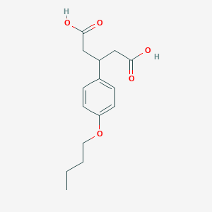 molecular formula C15H20O5 B4965248 3-(4-butoxyphenyl)pentanedioic acid 