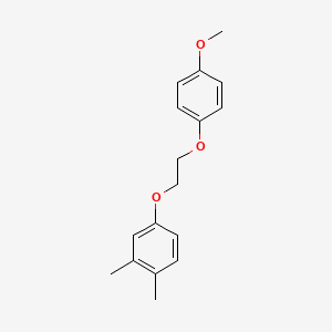 molecular formula C17H20O3 B4965264 4-[2-(4-methoxyphenoxy)ethoxy]-1,2-dimethylbenzene 