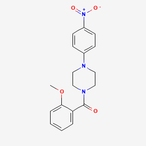 molecular formula C18H19N3O4 B4965290 1-(2-methoxybenzoyl)-4-(4-nitrophenyl)piperazine 