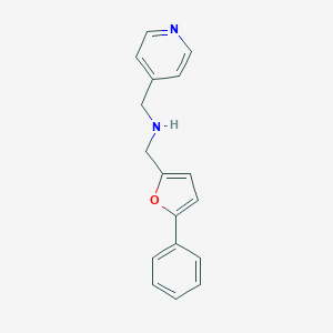 molecular formula C17H16N2O B496530 N-[(5-phenyl-2-furyl)methyl]-N-(4-pyridinylmethyl)amine 