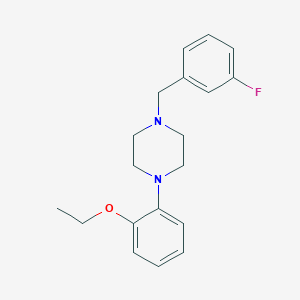 molecular formula C19H23FN2O B4965317 1-(2-ethoxyphenyl)-4-(3-fluorobenzyl)piperazine 