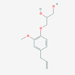 molecular formula C13H18O4 B4965332 3-(4-allyl-2-methoxyphenoxy)-1,2-propanediol 