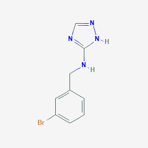 molecular formula C9H9BrN4 B496535 N-(3-bromobenzyl)-1H-1,2,4-triazol-3-amine 