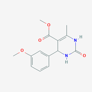methyl 4-(3-methoxyphenyl)-6-methyl-2-oxo-1,2,3,4-tetrahydro-5-pyrimidinecarboxylate