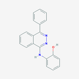 molecular formula C20H15N3O B4965402 2-[(4-phenyl-1-phthalazinyl)amino]phenol 
