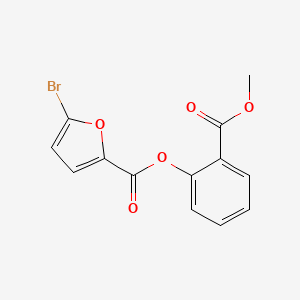 molecular formula C13H9BrO5 B4965410 2-(methoxycarbonyl)phenyl 5-bromo-2-furoate 