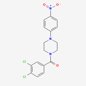 molecular formula C17H15Cl2N3O3 B4965415 1-(3,4-dichlorobenzoyl)-4-(4-nitrophenyl)piperazine 