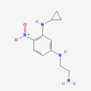 molecular formula C11H16N4O2 B4965426 (2-aminoethyl)[3-(cyclopropylamino)-4-nitrophenyl]amine 