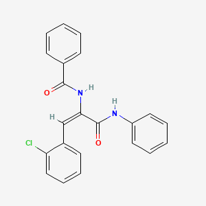 N-[1-(anilinocarbonyl)-2-(2-chlorophenyl)vinyl]benzamide