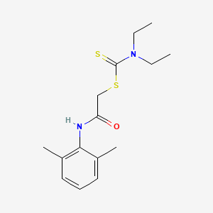 molecular formula C15H22N2OS2 B4965471 2-[(2,6-dimethylphenyl)amino]-2-oxoethyl diethyldithiocarbamate 