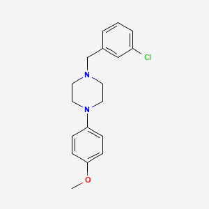 molecular formula C18H21ClN2O B4965508 1-(3-chlorobenzyl)-4-(4-methoxyphenyl)piperazine 